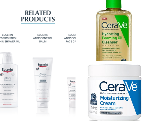 skin products for dry skin and eczema cover photo collage