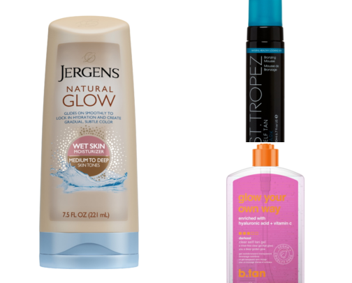 Tanning Waters I Mist On Before Bed That Fixed My Patchy Self-Tan Problem cover photo collage