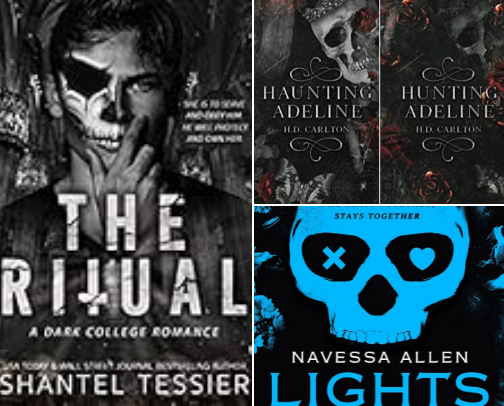 Dark and spicy romance recommendations cover photo collage