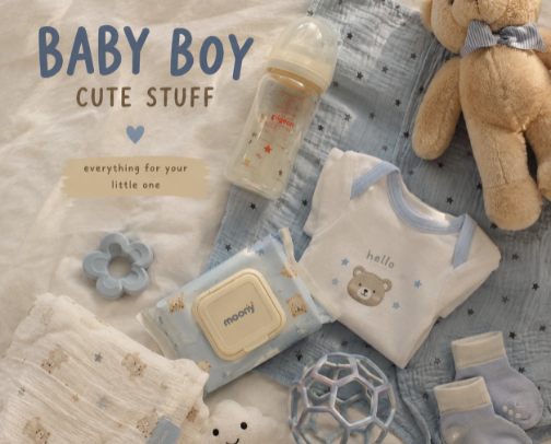 🎶Baby Boy Cute Stuffs👶💕 cover photo collage