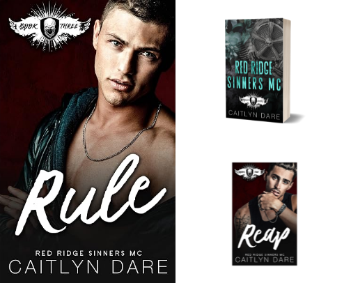 Read Now - Rule: A Dark MC Romance (Red Ridge Sinners MC Book 3) companions cover photo collage