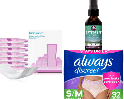 Postpartum essentials! cover photo collage