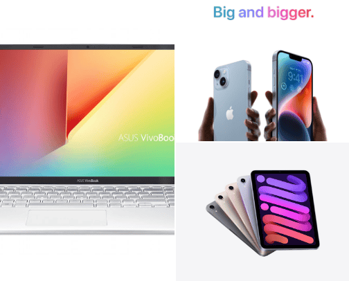 Electronics cover photo collage