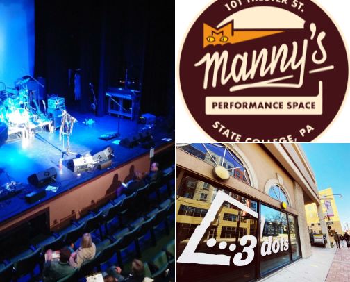 Music, Breweries, Wineries, Cideries and cool places around State College, Pennsylvania cover photo collage