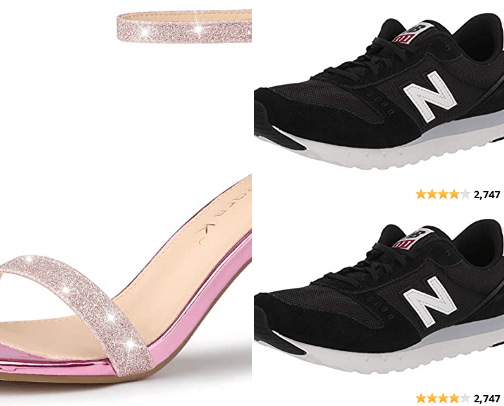 Sexy shoes for those with back pain. cover photo collage