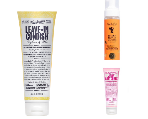 curly hair products! cover photo collage