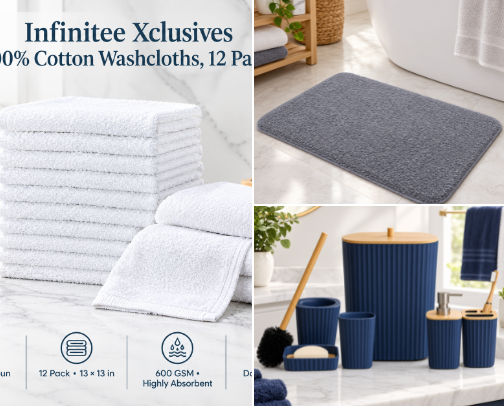 Stylish Bathroom Finds for Everyday Comfort & Care cover photo collage