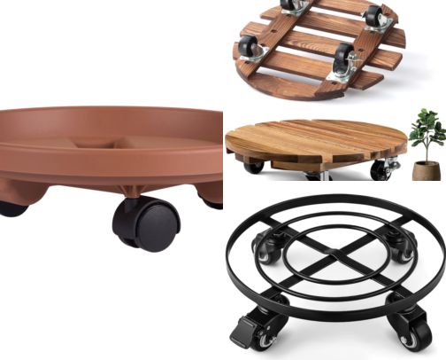 I Finally Found Rolling Planter Stands That Let Me Chase the Sun cover photo collage