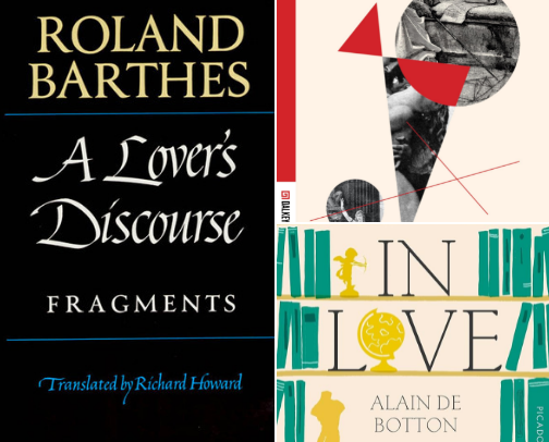 A Lover’s Discourse (And Other Books on the Anatomy of Desire) for the Romantics cover photo collage