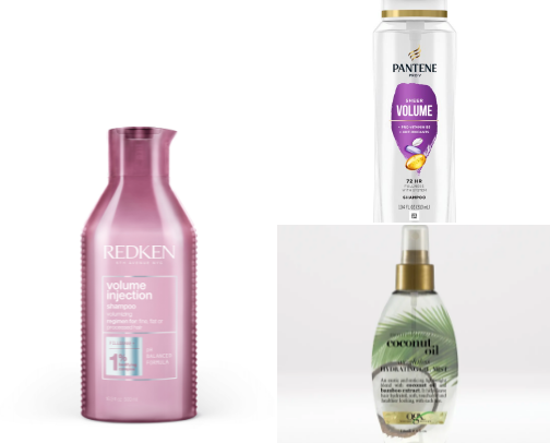 Hair care for thin/ oily hair cover photo collage
