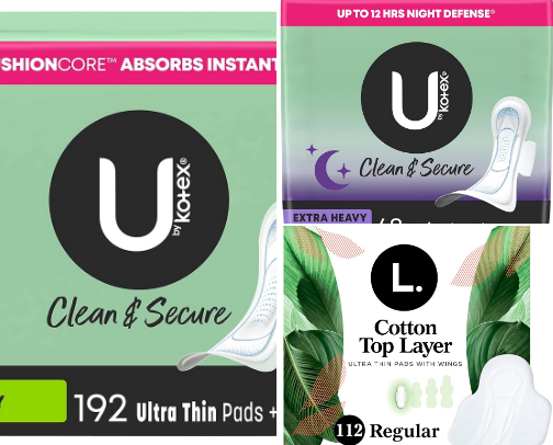 Period Supplies and Hypoallergenic Supplies cover photo collage