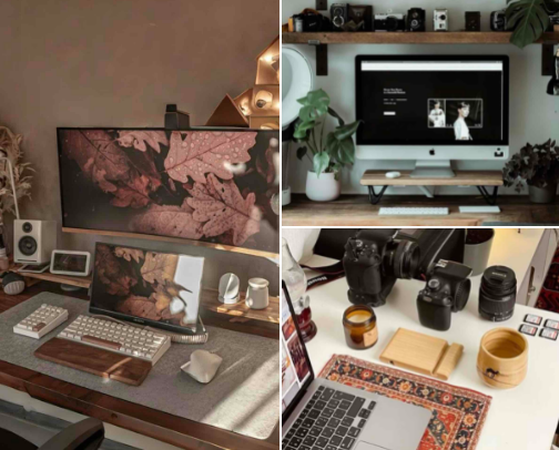 Editting Essentials & Desk set up! 🤭 cover photo collage