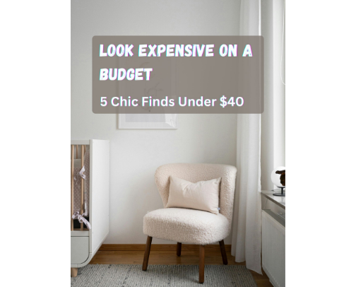 Look Expensive on a Budget: 5 Chic Finds Under $40 cover photo collage