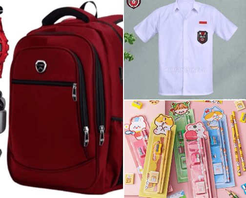 Rekomendasi Keperluan Sekolah Yang Wajib Dimiliki Siswa cover photo collage
