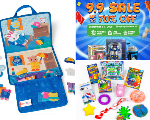 Toddlers Toys and educational items cover photo collage