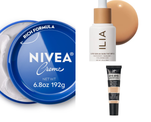 Over 40 Daily Skincare & Makeup cover photo collage