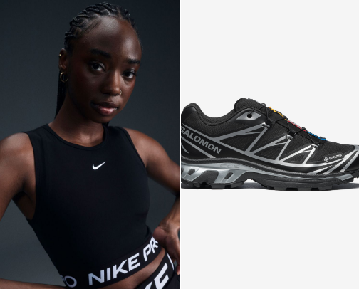 Sportwear chic femme cover photo collage