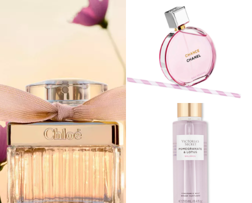 My favorite perfumes and body mists🪽 cover photo collage