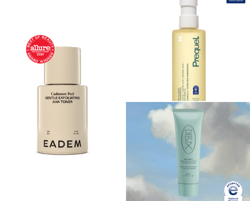 Clear skin skincare cover photo collage