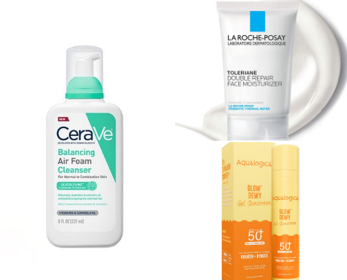 Combination skincare I actually use!!! cover photo collage