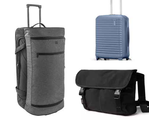 Organized travel starts with the right bag. cover photo collage