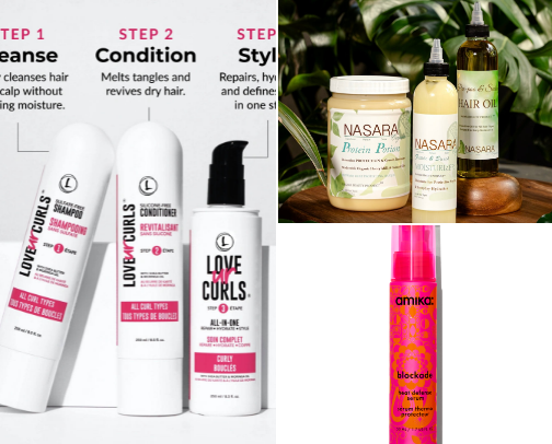 Hair care and styling cover photo collage