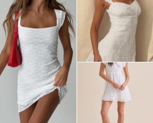 grad dress inspo cover photo collage