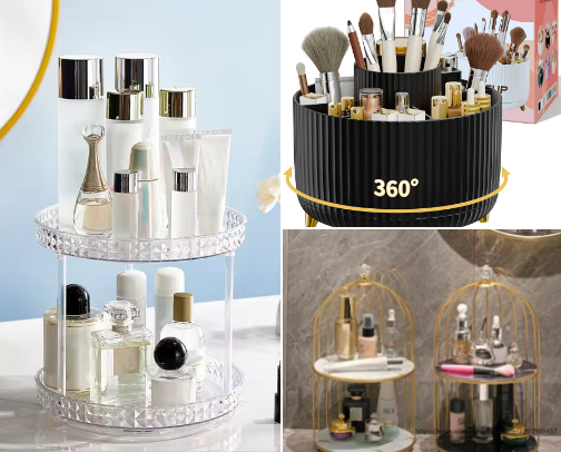 Make up organizers cover photo collage