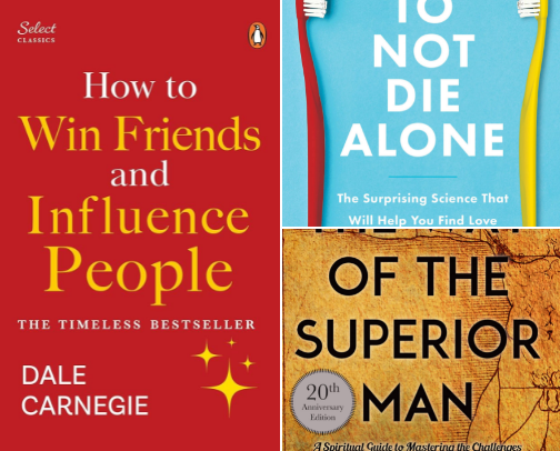 Books to build stronger relationships (and more of them) cover photo collage