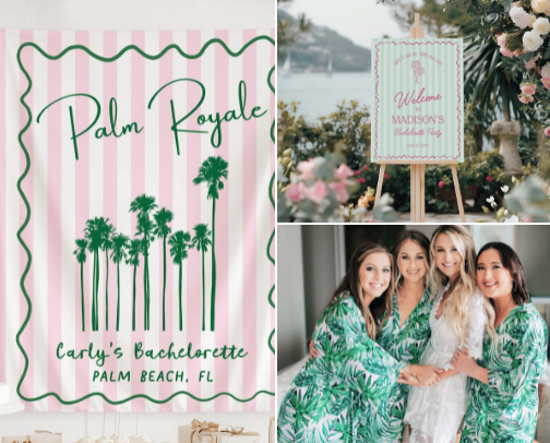 Green Palm Springs Party Collection cover photo collage