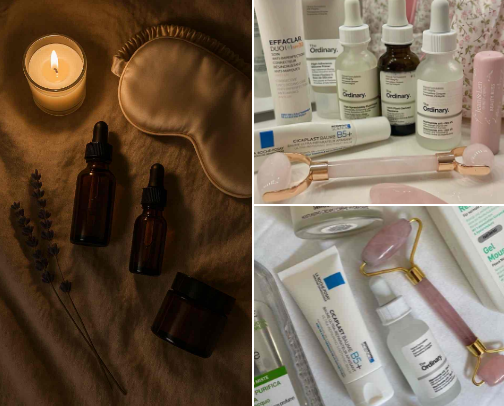 skin care cover photo collage
