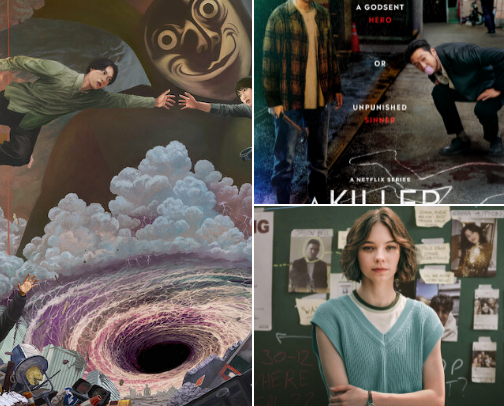 Horror, Psychological, Thriller, Crime Shows cover photo collage