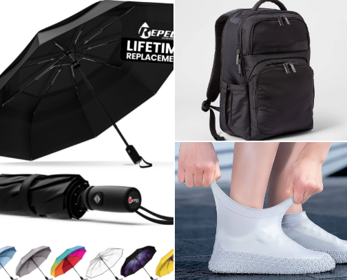 🌧️ Ultimate Weatherproof & Commuter Gear: Stay Dry & Efficient cover photo collage