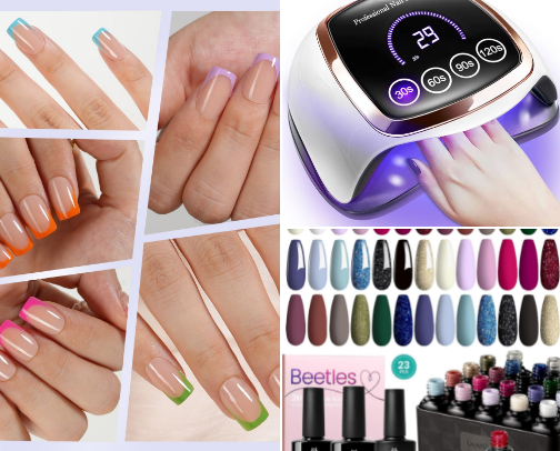Nails at home cover photo collage