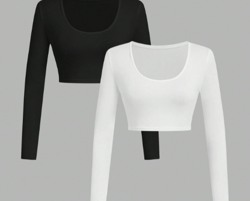 Petite SHEIN SXY 2pcs Women's Casual Minimalist Modest Basic Solid Color Cropped T-Shirt, Autumn Basic Tees Gym Black White
I discovered amazing products on SHEIN.com, come check them out!
https://onelink.shein.com/45/5xmx0ck2565n?shc=2_RXBmRt1VSNg cover photo collage