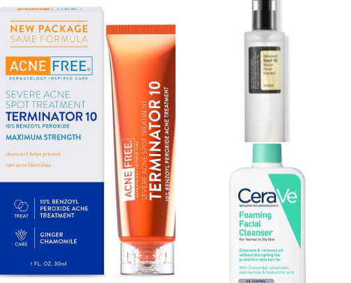 Skincare cover photo collage