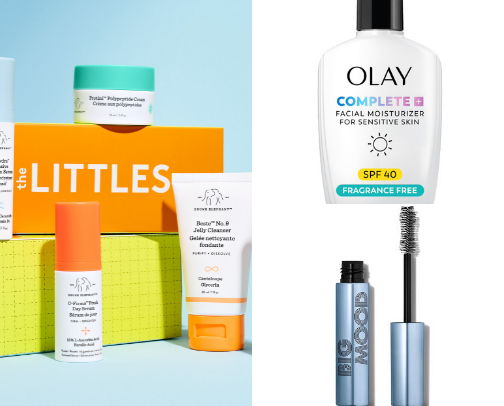 Beauty and skincare cover photo collage