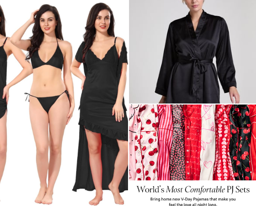 Nightwear Sets You’ll Never Want to Take Off cover photo collage