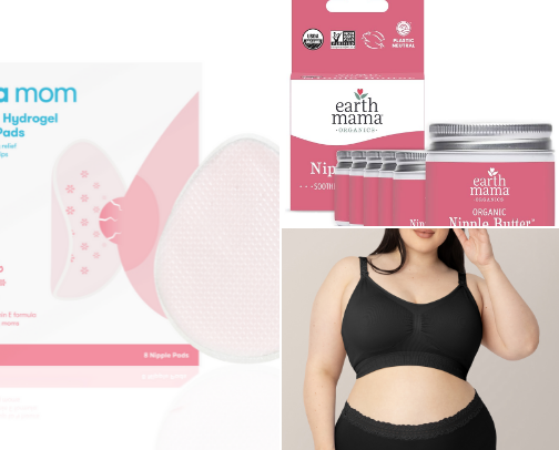 Breastfeeding Essentials (from a mom of 3) cover photo collage