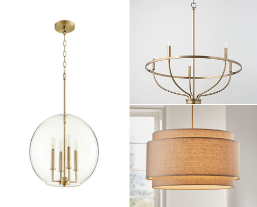 Lighting (especially for those on the lookout for gold/aged-brass!) cover photo collage