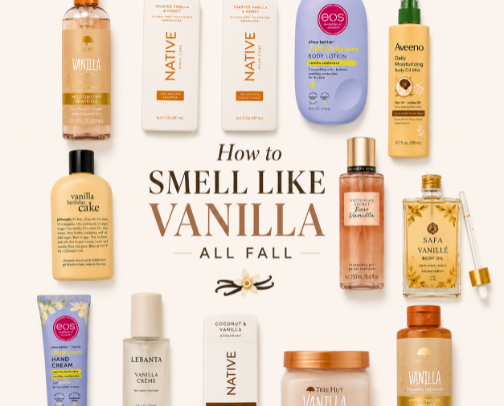 How to Smell Like Vanilla All Fall: The Ultimate Vanilla Girl Routine 🍂✨ cover photo collage