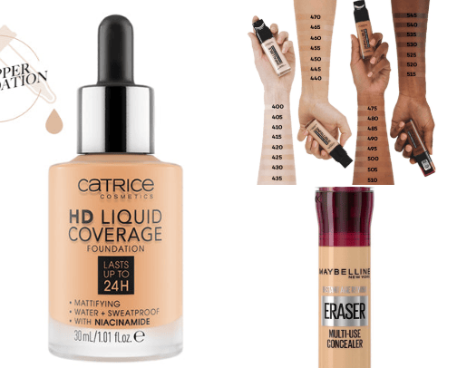 Favourite makeup products cover photo collage