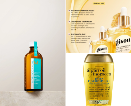 HAIR OILS✨ cover photo collage