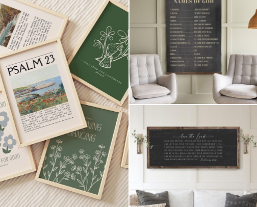 Trendy Wall Art Decorations cover photo collage