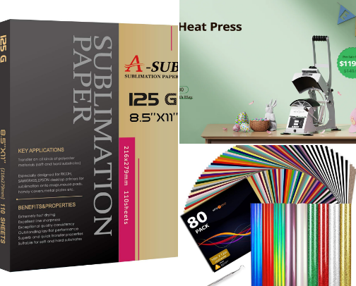 These are the best products for any shirt business to design and create. I use these products and I stand by them. cover photo collage