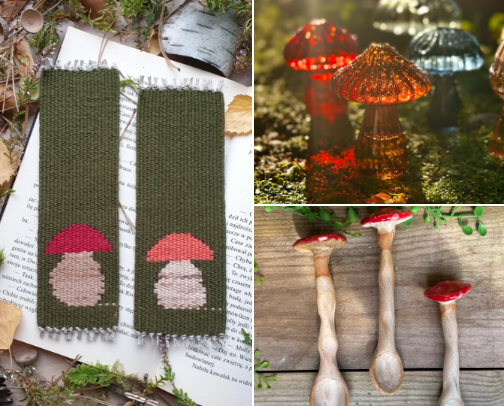 For Those Who Love Mushrooms. cover photo collage