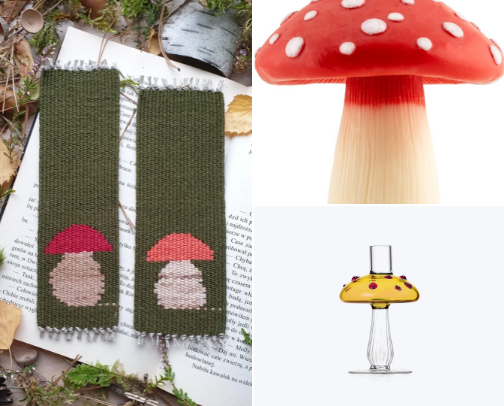 Mushroom decors. cover photo collage