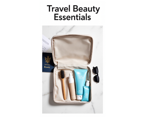 👜 Travel Beauty Essentials cover photo collage
