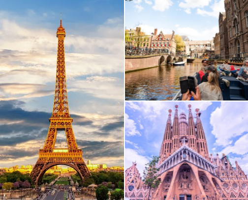 The Ultimate Carry-On Only Packing List for 2-Week European Trips cover photo collage