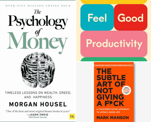My favorite self improvement books cover photo collage